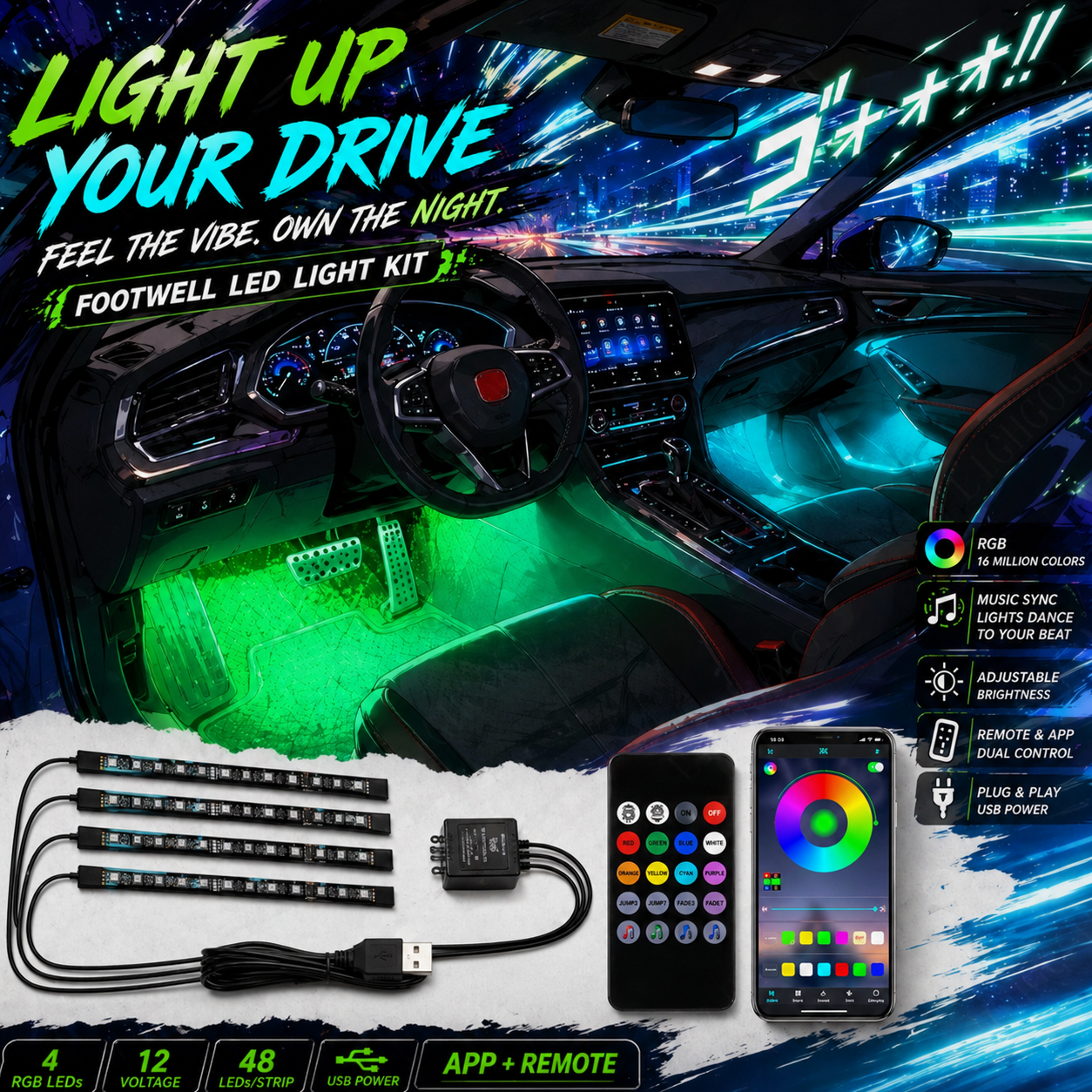 LUCES LED PARA DECORAR TU AUTO
